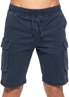 Enzo | Heren Cargo Korte Broek - Navy - M