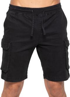 Enzo | Heren Cargo Korte Broek - Zwart - maat