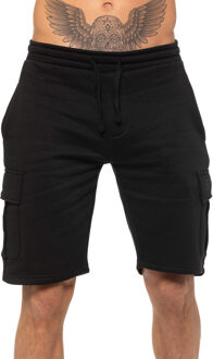 Enzo | Heren Cargo Korte Broek - Zwart - S