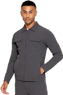 Enzo | Heren Cargo Shacket Houtskool - XL