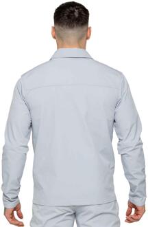Enzo | Heren Cargo Shacket Lichtgrijs - 2XL