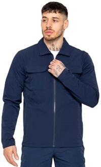 Enzo | Heren Cargo Shacket Navy - 2XL