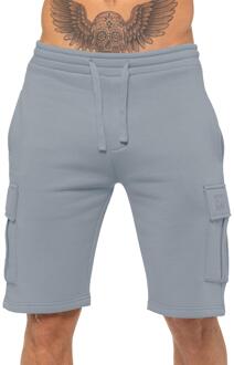 Enzo | Heren Cargo Shorts Lichtblauw