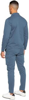 Enzo | Heren Cargo Tracksuit Set Blauw - XL
