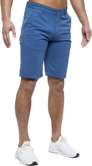 Enzo | Heren Chino Korte Broek In Koningsblauw - 36 (Taille)