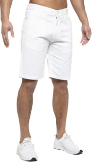 Enzo | Heren Chino Korte Broek In Wit - 40 (Taille)