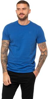Enzo | Heren Crew Neck T-shirt - Blauw - S