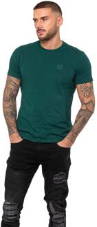Enzo | Heren Crew Neck T-shirt - Groen - L
