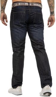 Enzo | Heren Designer Regular Fit Denim Jeans - Indigo Indigoblauw - 46W/32L