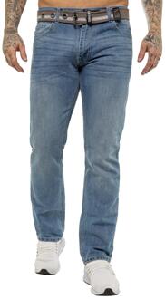 Enzo | Heren Designer Regular Fit Denim Jeans -Lichtblauw
