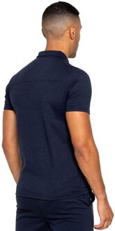 Enzo heren poloshirt met rits - maat XL Navy