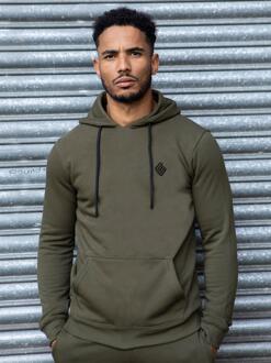 Enzo Heren Pullover Hoodie | Enzo Designer Menswear Kaki - L