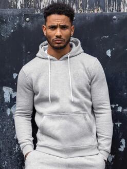 Enzo Heren Pullover Hoodie | Enzo Designer Menswear - maat L Grijs