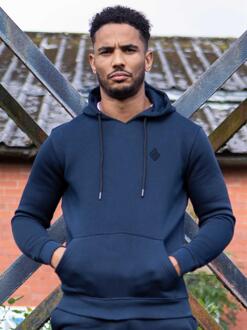 Enzo Heren Pullover Hoodie | Enzo Designer Menswear Navy
