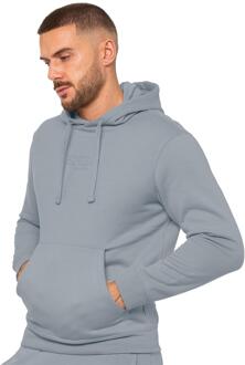 Enzo | Heren Pullover Hoodie - maat S Blauw