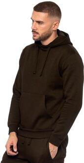 Enzo | Heren Pullover Hoodie - maat XL Bruin