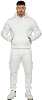 Enzo | Heren Pullover Hoodie Tracksuit Set Wit