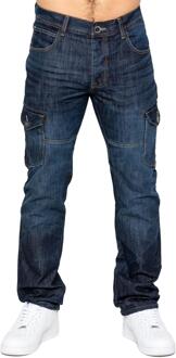 Enzo | Heren Rechte Benen Jeans Blauw - 30W/32L