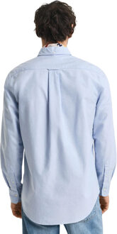 Enzo heren Regular Fit Oxford overhemd Hemelsblauw