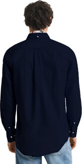 Enzo heren Regular Fit Oxford overhemd Navy