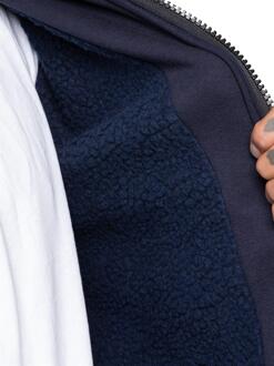 Enzo | Heren Sherpa Hoodie - maat XL Navy