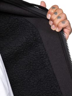 Enzo | Heren Sherpa Hoodie Zwart - M