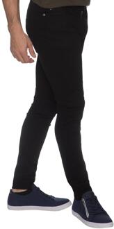 Enzo heren skinny super stretch denim jeans Zwart