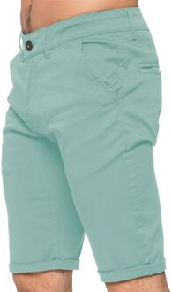 Enzo Heren Slim Fit Stretch Chino Korte Broek Hemelsblauw - 36 (Taille)
