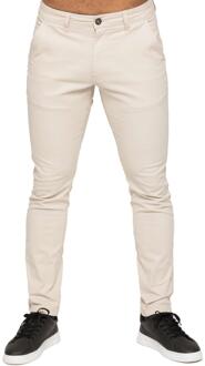 Enzo Heren Slim Fit Stretch Chino Steen - 38W/30L