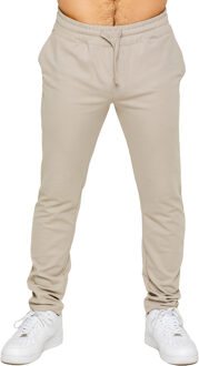 Enzo | Heren Slimme Joggers Beige