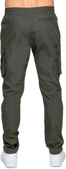 Enzo | Heren Stretch Cargo Broek Kaki - XL