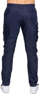 Enzo | Heren Stretch Cargo Broek Navy - L