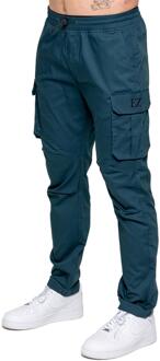 Enzo | Heren Stretch Cargo Broek Turquoise