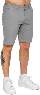 Enzo | Heren Stretch Chino Shorts Lichtgrijs - 36 (Taille)