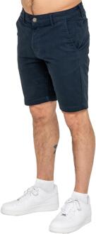 Enzo | Heren Stretch Chino Shorts Navy
