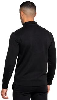 Enzo | Heren Sweatshirt met Volledige Rits - maat L Zwart