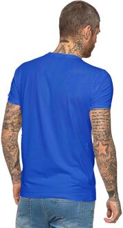 Enzo Heren T-shirt Blauw - S