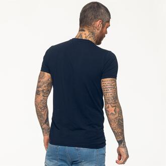 Enzo Heren T-shirt | Enzo Designer Menswear Blauw - XL