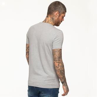 Enzo Heren T-shirt | Enzo Designer Menswear - maat M Grijs