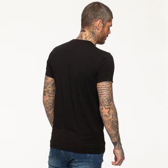 Enzo Heren T-shirt | Enzo Designer Menswear Zwart - L