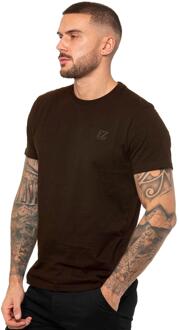 Enzo | Heren T-shirt met ronde hals - maat S Bruin