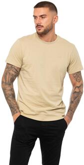 Enzo | Heren T-shirt met ronde hals - Stone Steen - L