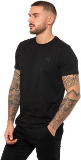 Enzo | Heren T-shirt met ronde hals - Zwart - XL