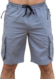 Enzo | heren Tech Cargo shorts Lichtgrijs