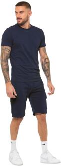 Enzo | Heren Trainingspak met T-Shirt en Korte Broek Set - maat Navy