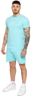 Enzo | heren trainingspak met T-shirt en korte broek Turquoise