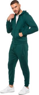 Enzo | Heren Zip Hoodie Tracksuit Set - Groen