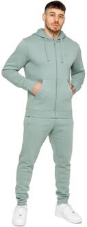 Enzo | Heren Zip Up Hoodie Tracksuit Set - maat Groen