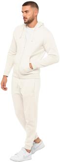 Enzo | Heren Zip Up Hoodie Tracksuit Set Wit - XL