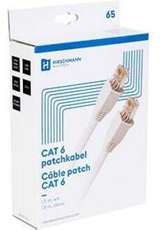 Enzo Hirschmann Shopconcept Patchkabel UTP CAT6 0,75m wit - 2401839